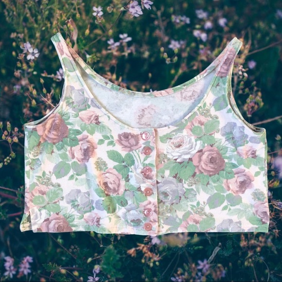 90s Floral handmade skort set - Picture 2 of 3